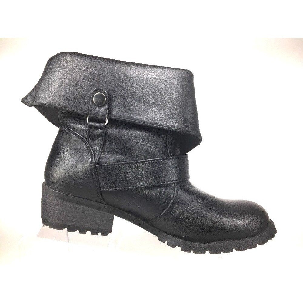 Madeline Stuart Womens Ankle Boots Size 6.5 M Black Slip On Booties